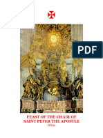 Feast of The Chair of Saint Peter The Apostle