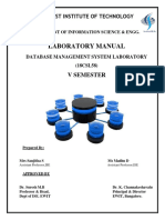 DBMS 5th Sem - LabManual