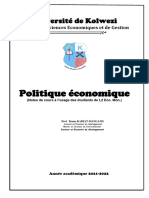 Politique Économique 2020-2021