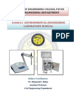 Environmental Engg. 3160611 - Lab Manual