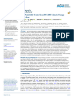 Time Variability Correction of CMIP6 Climate Chang