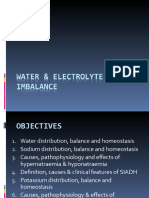 Water and Electrolyte Imbalance