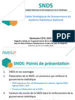 Un Cadre Stratégique de Gouvernance Du Système Statistique National