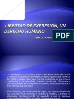 La Libertad de Expresión, Un Derecho Humano