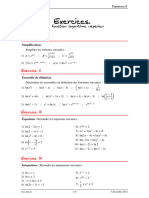 05 Exercices La Fonction Logarithme Neperien