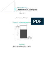 Rapport TP Régulation Industrielle