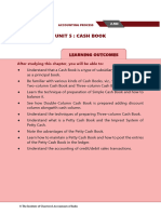 Unit 5: Cash Book: Learning Outcomes