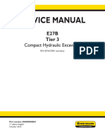 New Holland E27B Tier 3 Compact Hydraulic Excavator Service Repair Manual