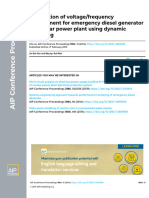 Verification of VoltageFrequency Requirement For Emergency Diesel Generator in Nuclear Power Plant Using Dynamic Modeling