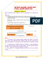 Thermal Capacity (Heat Capacity), Specific Heat Capacity, Latent Heat, Specific Latent Heat