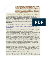 Emergence of Article 31 A, B and C and Its Validity