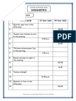 12 Hour 24 Hour Clock Grade 4 Maths Resources Printable Worksheets w10