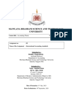 Mawlana Bhashani Science and Technology University: Course Title: Accounting Theory Course Code: AIS 421