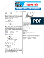 Ejercicios Resueltos de Rectas y Planos en El Espacio