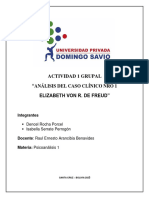 Análisis Del Caso Clínico 1 - Elizabeth Von R (Actividad Grupal)