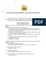 Primeira Edição Da Gincana EBD Na Classe Jovens e Adolescentes