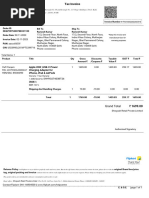 Flipkart Apple 20W Adaptor Invoice