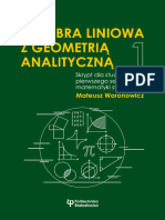 Algebra Liniowa Z Geometria Analityczna