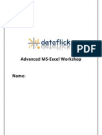 Advanced Excel Training Manual