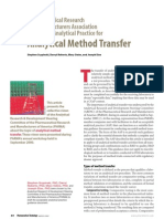 Analytical Method Transfer