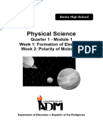 PhysicalSci12 Q1 Mod1 Week2 Polarity of Molecules v3