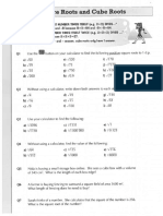 Square Roots - Cube Roots