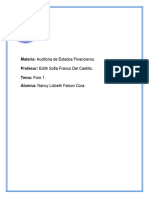 Foro 1 Auditoria de Estados Financieros