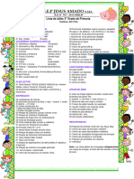 Lista de Utiles 3° Grado 2022