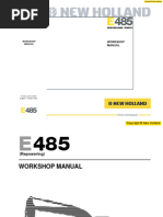 New Holland Kobelco E485 Crawler Excavator Service Repair Workshop Manual