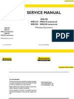 New Holland WE190, WE210, WE210 Industrial, WE230, WE230 Industrial Wheeled Excavator Service Repair Manual