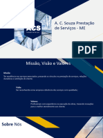 Apresentação Empresa - A.C.souza Prestação de Serviços - ME