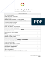 Questionário de Risco de Disbiose