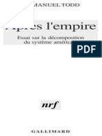 Emmanuel Todd Apres L Empire