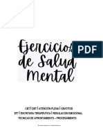 Ejercicios de Salud Mental