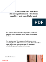 Anatomical Landmarks and Their Clinical Significance in Edentulous