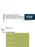 Comparative Study Between Public and Private Sector Hospitals