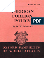 American Foreign Policy: Oxford Pamphlets On World Affairs