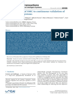 An Application of SMC To Continuous Validation of Heterogeneous Systems