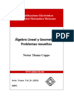 Álgebra Lineal y Geometría I Problemas Resueltos: Publicaciones Electrónicas Sociedad Matemática Mexicana