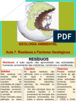 Aula 7-Residuos e Factores Geologicos