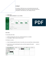 Create A Workbook in Excel