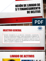 Prevencion de Lavado de Activos y Financiamiento de