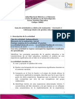 Guía de Actividades y Rúbrica de Evaluación - Escenario 1 - Liderazgo en La Gestión Educativa