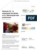 Gênesis 13 - A Separação de Abrão e Ló - Renovação Das Promessas