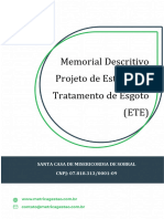 Projeto ETE SCM de Sobral Memorial Descritivo e Plantas