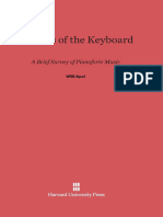 1) Willi Apel - Masters of The Keyboard - A Brief Survey of Pianoforte Music (2013, Harvard University Press)