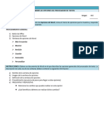 Más Frecuentes Mostrar Revisión Guardar Avanzadas: 1.1 Cambiar Las Opciones Del Procesador de Textos Nombre: Grupo