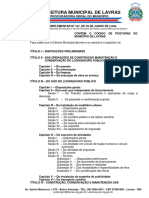 LC167-2009 Código de Posturas e Decreto