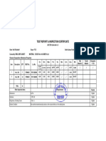 Test Report & Inspection Certificate