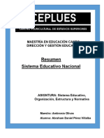 1.1 Resumen Sistema Educativo Nacional